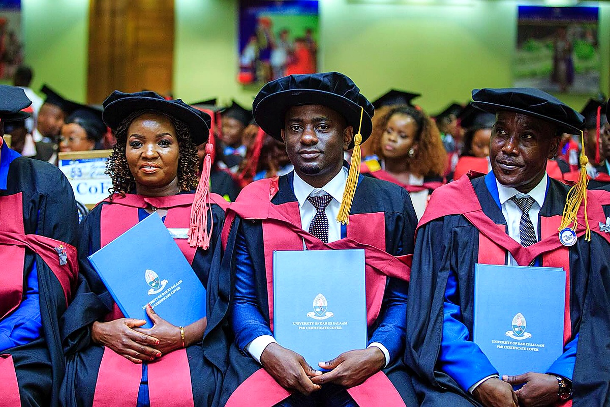 UDSM alumni and graduates celebrating achievement