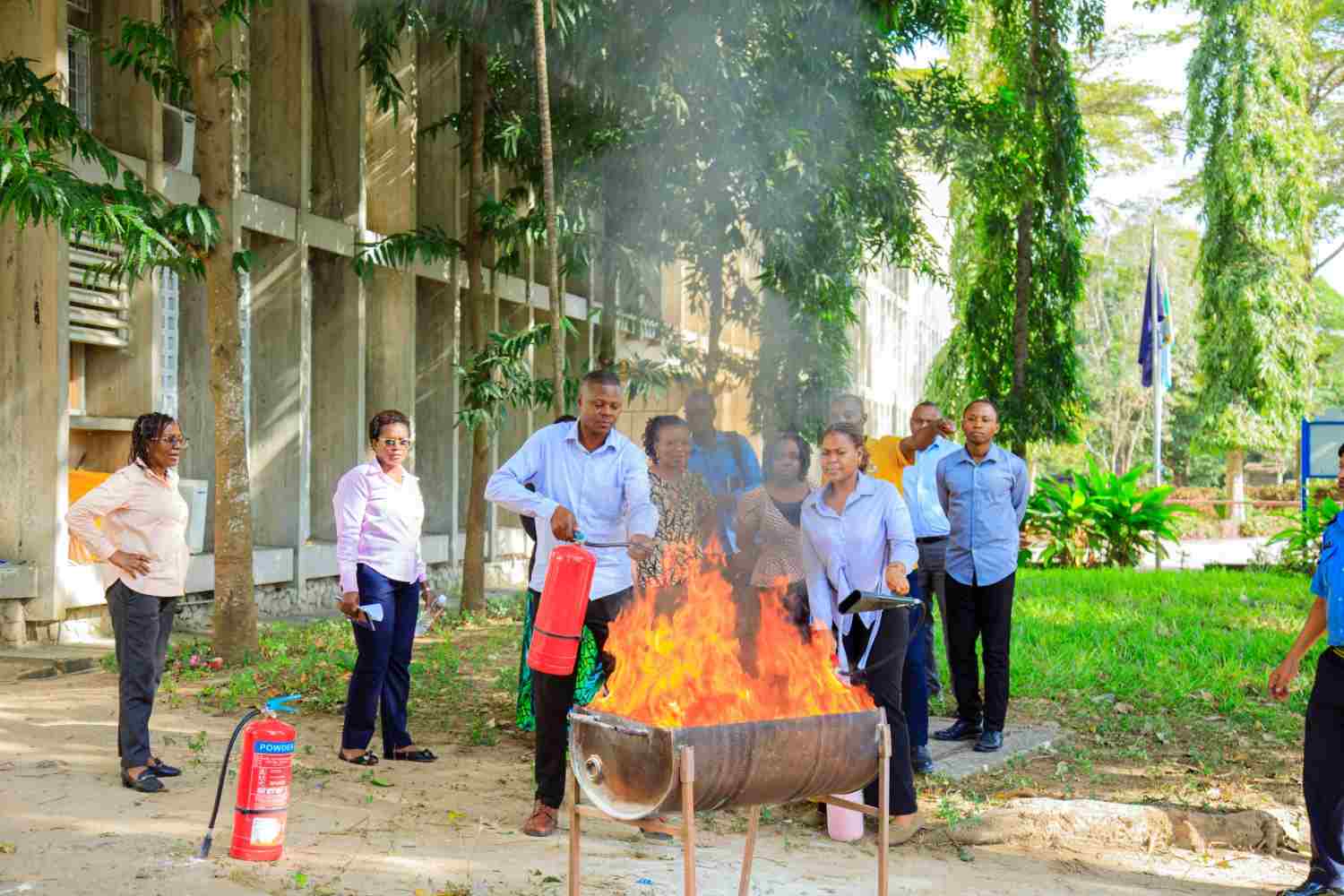 UDSM Trains Staff to Act Fast and Safely in Fire Emergencies
