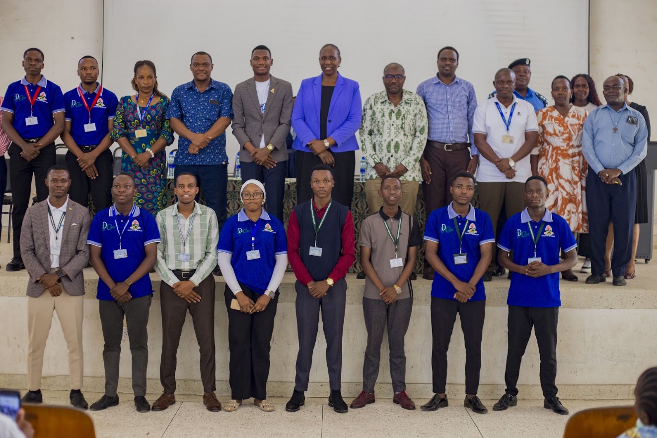 College presenters in a group photo