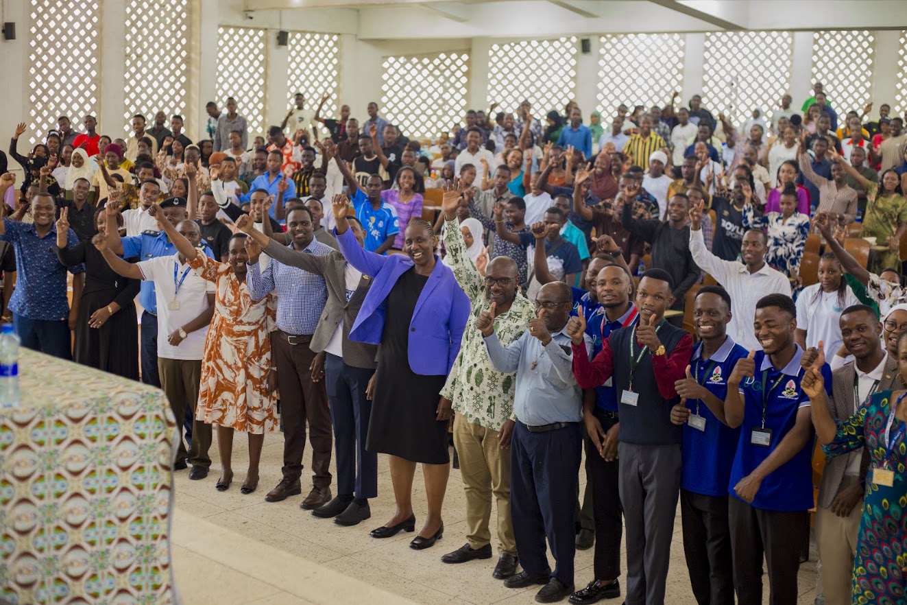 Staff and students group photo during 2026 orientation day